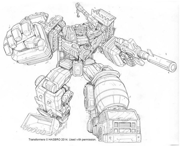 Transformers Combiner Wars Devastator Package Art By Marcelo Matere  (1 of 1)